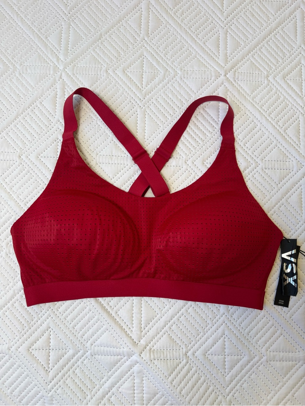Victoria's Secret VSX Lightweight Mesh Medium Support Sports Bra Size 36C